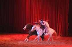 英雄联盟总决赛直播-骑马比赛场面壮观，选手技法娴熟